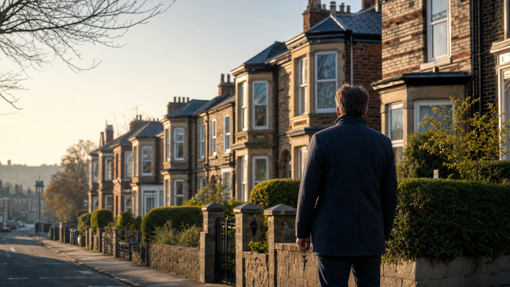 British landlord viewing a portfolio of rental homes