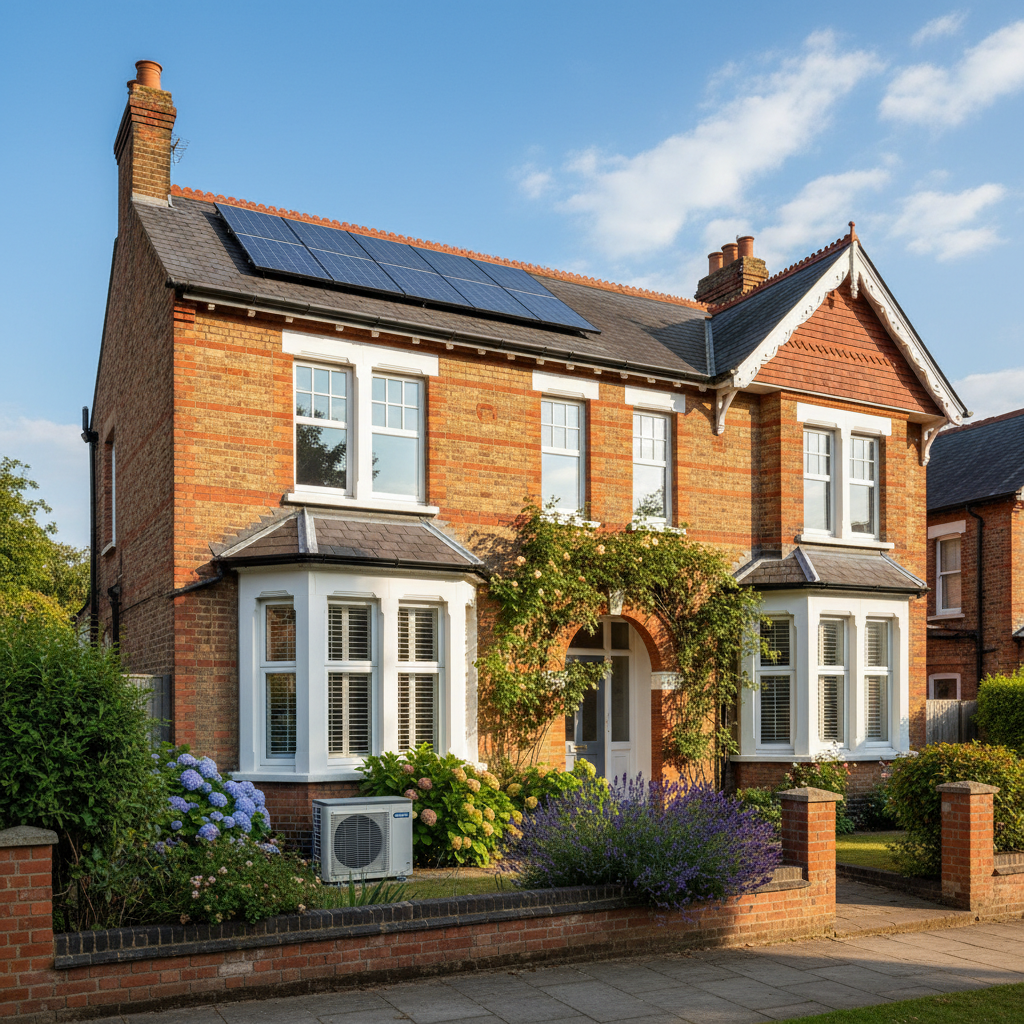 UK home benefiting from free energy consultancy, solar panels and energy efficiency improvements